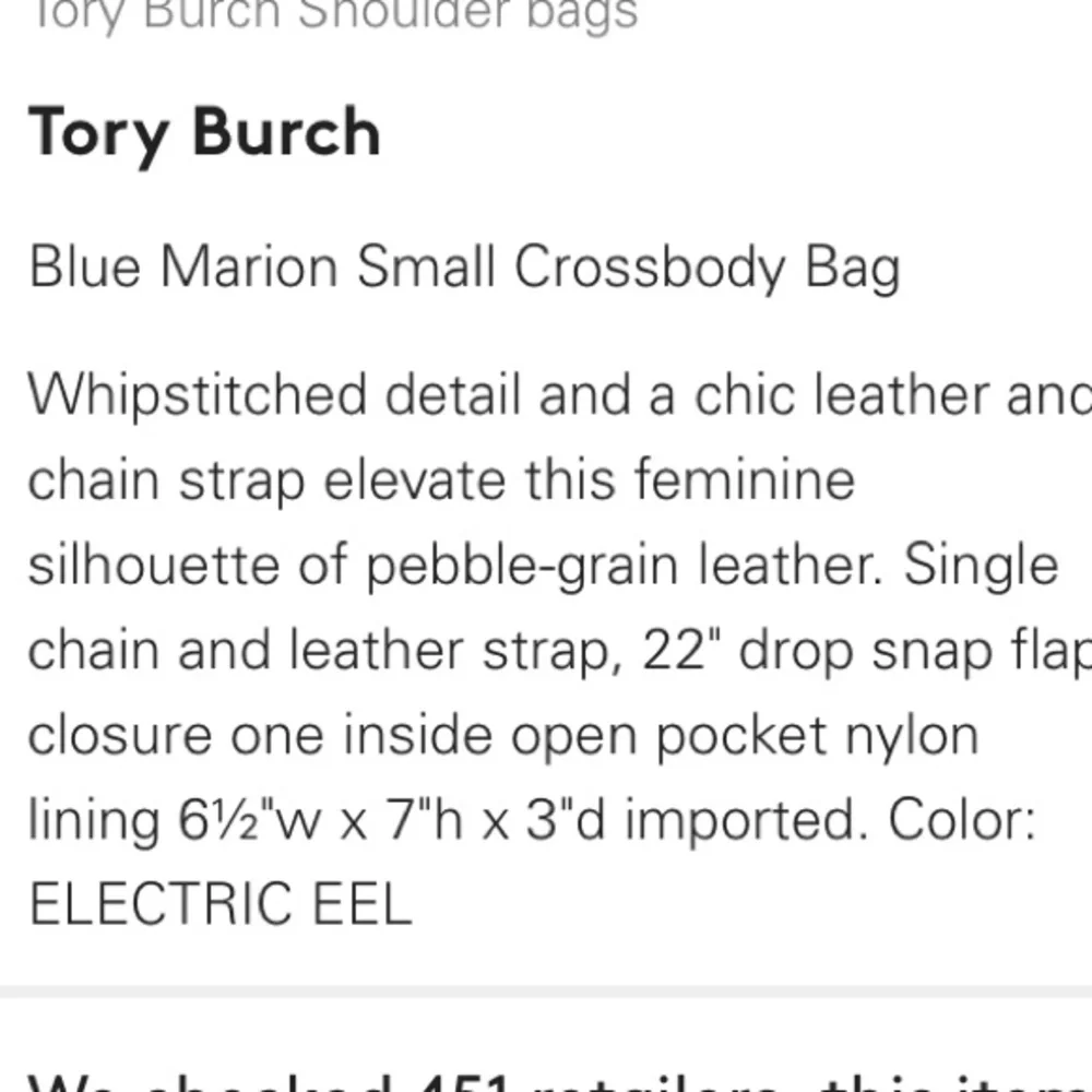 Tory Burch Marion crossbody bag NWT